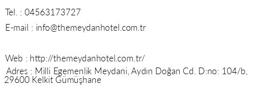 The Meydan Hotel telefon numaralar, faks, e-mail, posta adresi ve iletiim bilgileri